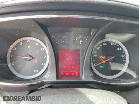 2010 GMC Terrain SLE-1 with VIN 2CTALBEW6A6385727, listed as a Copart auction lot 54615535 with 254,774 mi miles and Clean Title. Bid and sale history available at carsss.com. Image 9.