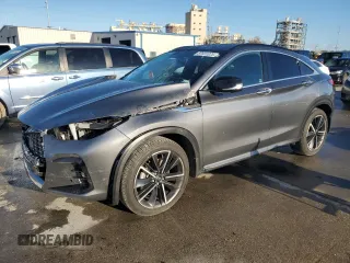 2023 Infiniti QX55 Essential with VIN 3PCAJ5KR0PF112240, listed as a Copart auction lot 87691025 with 18,480 mi miles and Salvage Title. Bid and sale history available at DreamBid. Image 1.