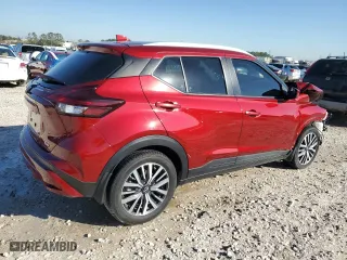 2022 Nissan Kicks SV with VIN 3N1CP5CV2NL511638, listed as a Copart auction lot 46876245 with 47,070 mi miles and Salvage Title. Bid and sale history available at carsss.com. Image 3.