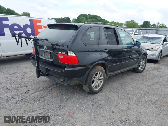2005 BMW X5 3.0i with VIN 5UXFA13505LY12648, listed as a IAAI auction lot 42144830 with 189,271 mi miles. Bid and sale history available at carsss.com. Image 4.