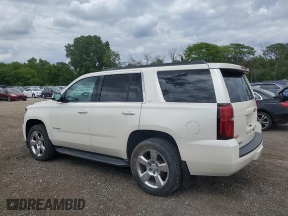 2015 Chevrolet Tahoe LT z VIN 1GNSKBKC5FR186507, wystawiony jako Copart lot #57157515 z przebiegiem 173 162 mil mil oraz Szkoda całkowita • Salvage title. Historia ofert i sprzedaży dostępna na DreamBid. Obrazek 2.