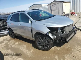 2022 Chevrolet Equinox RS with VIN 3GNAXMEV8NS171484, listed as a Copart auction lot 47122295 with 46,888 mi miles and Salvage Title. Bid and sale history available at DreamBid. Image 4.