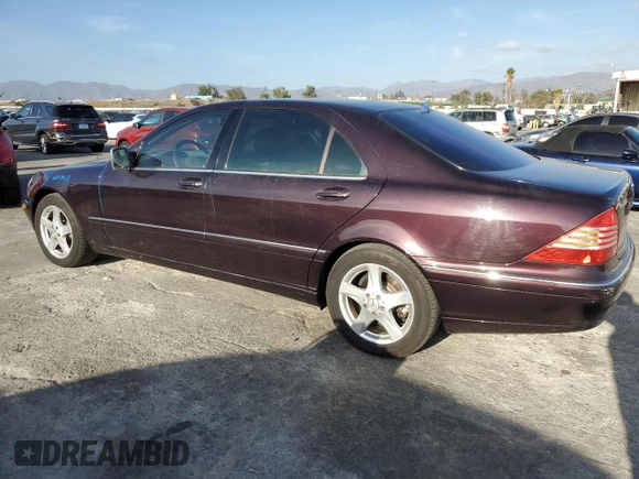 2004 Mercedes-Benz S-Class 4.3L with VIN WDBNG70J64A387204, listed as a Copart auction lot 84753314 with 112,898 mi miles and Salvage Title. Bid and sale history available at carsss.com. Image 2.
