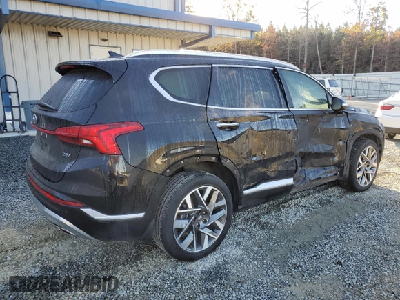 2022 Hyundai Santa Fe Calligraphy with VIN 5NMS54AL9NH466415, listed as a Copart auction lot 80274414 with 64,663 mi miles and Salvage Title. Bid and sale history available at carsss.com. Image 3.