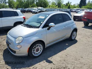 2012 FIAT 500 Lounge with VIN 3C3CFFCR0CT118053, listed as a Copart auction lot 59768795 with 103,778 mi miles and Salvage title. Bid and sale history available at DreamBid. Image 1.