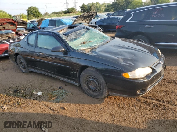 2002 Chevrolet Monte Carlo LS with VIN 2G1WW12E129172000, listed as a Copart auction lot 63665684 with 0 mi miles and Non Repairable. Bid and sale history available at carsss.com. Image 4.