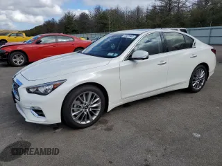 2024 Infiniti Q50 Luxe with VIN JN1EV7BR3RM631281, listed as a Copart auction lot 72021944 with 3,994 mi miles and Salvage Title. Bid and sale history available at DreamBid. Image 1.