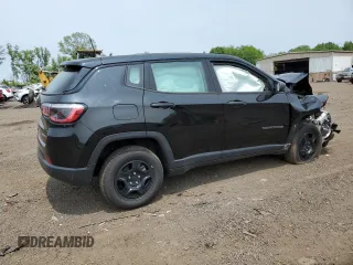 2021 Jeep Compass Sport z VIN 3C4NJDAB0MT591580, wystawiony jako Copart lot #59692785 z przebiegiem 70 661 mil mil oraz Szkoda całkowita • Salvage title. Historia ofert i sprzedaży dostępna na DreamBid. Obrazek 3.