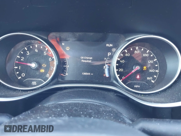 2018 Jeep Compass Latitude with VIN 3C4NJDBB5JT127730, listed as a IAAI auction lot 41701871 with 136,544 mi miles. Bid and sale history available at carsss.com. Image 7.
