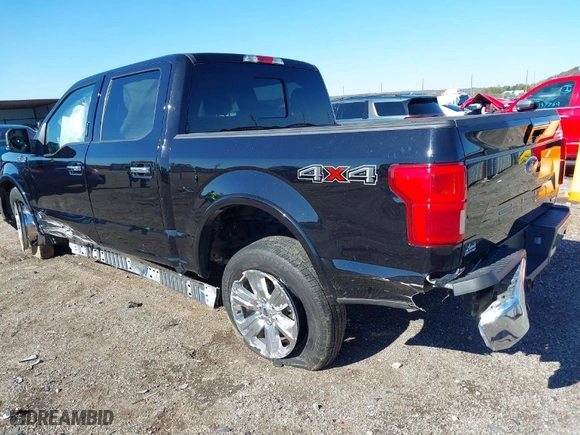 2020 Ford F-150 XL with VIN 1FTEW1EP0LKE90657, listed as a IAAI auction lot 40784955 with 64,978 mi miles. Bid and sale history available at carsss.com. Image 3.