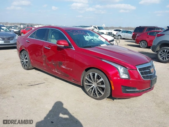 2017 Cadillac ATS Sedan Luxury RWD with VIN 1G6AB5RX3H0130834, listed as a IAAI auction lot 41528935 with 94,600 mi miles. Bid and sale history available at carsss.com. Image 1.