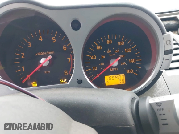2003 Nissan 350Z Touring with VIN JN1AZ34E43T015351, listed as a IAAI auction lot 41996241 with 169,907 mi miles. Bid and sale history available at carsss.com. Image 7.