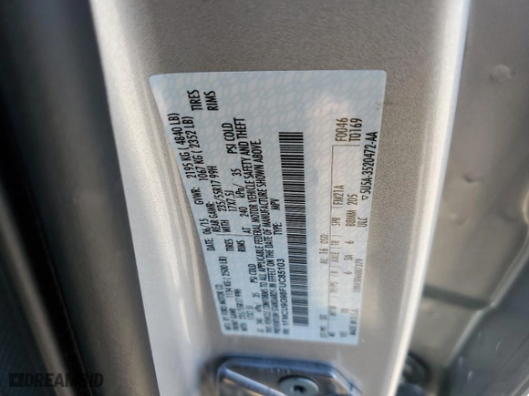 2015 Ford Escape SE with VIN 1FMCU9G98FUC85103, listed as a Copart auction lot 50154695 with 121,372 mi miles and Salvage Title. Bid and sale history available at carsss.com. Image 13.