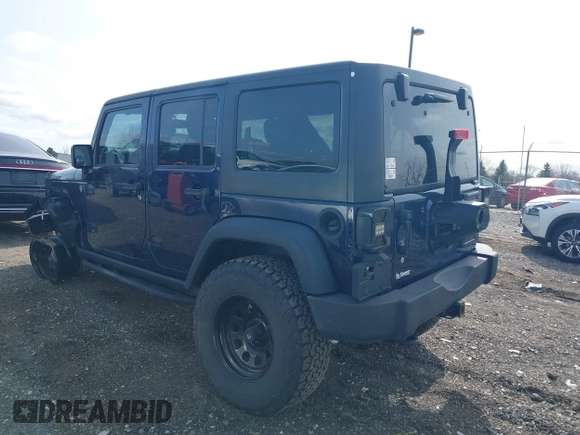 2013 Jeep Wrangler Unlimited Rubicon with VIN 1C4BJWFGXDL502435, listed as a IAAI auction lot 41937642 with 83,817 mi miles and . Bid and sale history available at DreamBid. Image 3.