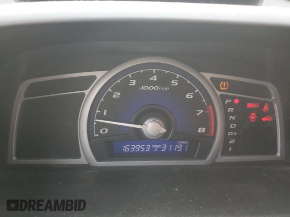 2009 Honda Civic Cpe LX with VIN 2HGFG12649H516658, listed as a Copart auction lot 72161734 with 163,953 mi miles and Salvage Title. Bid and sale history available at carsss.com. Image 9.