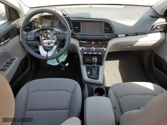 2020 Hyundai Elantra Value Edition with VIN KMHD84LFXLU056571, listed as a Copart auction lot 53088595 with 0 mi miles and Salvage Title. Bid and sale history available at carsss.com. Image 8.