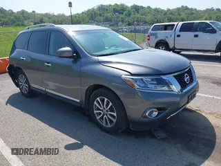 2015 Nissan Pathfinder SV with VIN 5N1AR2MN3FC613261, listed as a IAAI auction lot 42129273 with 58,941 mi miles and . Bid and sale history available at DreamBid. Image 1.