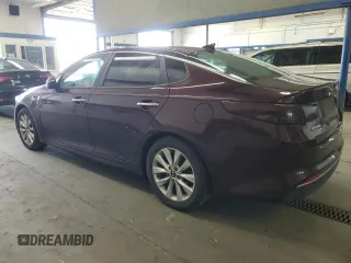 2018 Kia Optima LX with VIN 5XXGT4L33JG265983, listed as a Copart auction lot 53722745 with 82,233 mi miles and Salvage title. Bid and sale history available at DreamBid. Image 2.