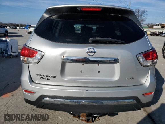 2016 Nissan Pathfinder SV with VIN 5N1AR2MMXGC618207, listed as a Copart auction lot 44759225 with 121,094 mi miles and Clean Title. Bid and sale history available at carsss.com. Image 6.
