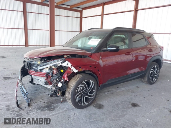 2025 Chevrolet TrailBlazer RS with VIN KL79MTSL6SB117672, listed as a IAAI auction lot 41511450 with 1,516 mi miles. Bid and sale history available at carsss.com. Image 18.