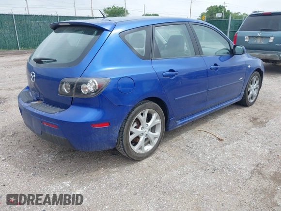 2008 Mazda Mazda3 s Sport with VIN JM1BK343481837431, listed as a IAAI auction lot 42118956 with 247,566 mi miles. Bid and sale history available at carsss.com. Image 4.