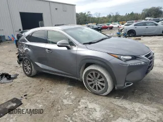 2017 Lexus NX 200t with VIN JTJYARBZ3H2073005, listed as a Copart auction lot 46806255 with 129,329 mi miles and Salvage title. Bid and sale history available at DreamBid. Image 4.