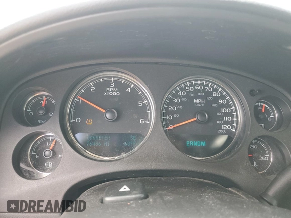 2013 Chevrolet Tahoe Commercial with VIN 1GNSK2E02DR342419, listed as a Copart auction lot 57908885 with 76,486 mi miles and Salvage title. Bid and sale history available at DreamBid. Image 9.