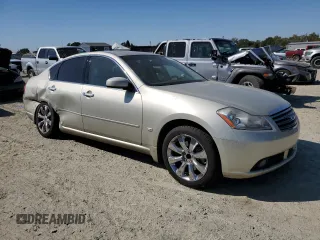 2006 Infiniti M45 with VIN JNKBY01E66M201087, listed as a Copart auction lot 73142244 with 187,021 mi miles and Salvage Title. Bid and sale history available at carsss.com. Image 4.