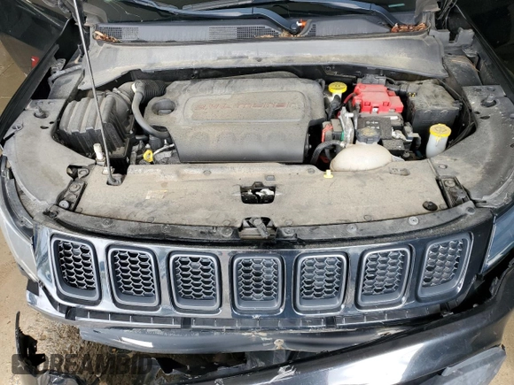 2021 Jeep Compass Freedom with VIN 3C4NJDAB6MT591227, listed as a Copart auction lot 51968315 with 54,389 mi miles and Non Repairable. Bid and sale history available at carsss.com. Image 12.