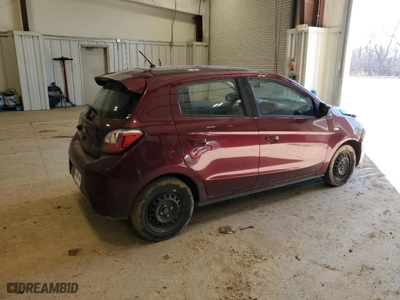 2021 Mitsubishi Mirage ES with VIN ML32AUHJ0MH001265, listed as a Copart auction lot 47211435 with 72266 miles and Non Repairable. Bid and sale history available at carsss.com. Image 3.