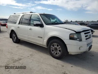 2008 Ford Expedition EL Limited with VIN 1FMFK19568LA08229, listed as a Copart auction lot 46270935 with 218,131 mi miles and Salvage Title. Bid and sale history available at carsss.com. Image 4.