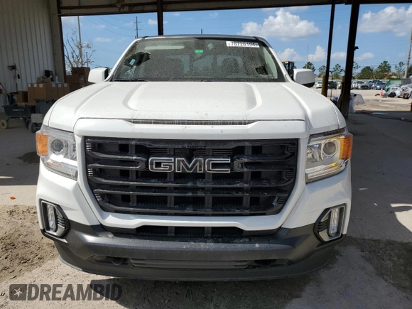 2022 GMC Canyon 2WD Elevation with VIN 1GTG5CEN8N1182019, listed as a Copart auction lot 76720194 with 0 mi miles and Non Repairable. Bid and sale history available at carsss.com. Image 5.