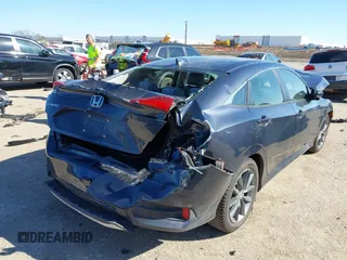 2019 Honda Civic Sedan EX with VIN JHMFC1F31KX005256, listed as a IAAI auction lot 41765551 with 80,897 mi miles. Bid and sale history available at carsss.com. Image 4.
