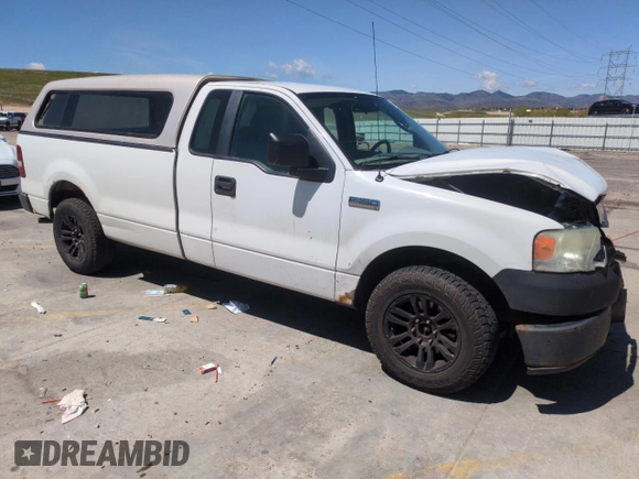 2008 Ford F-150 XL with VIN 1FTRF12208KE16642, listed as a Copart auction lot 55553075 with 283,801 mi miles and Clean title. Bid and sale history available at DreamBid. Image 4.