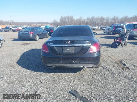 2015 Mercedes-Benz C-Class C 300 Luxury with VIN 55SWF4KBXFU028721, listed as a IAAI auction lot 41735042 with 110,142 mi miles. Bid and sale history available at carsss.com. Image 16.