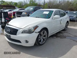2013 Infiniti M with VIN JN1BY1AP4DM511067, listed as a IAAI auction lot 41890196 with 316,837 mi miles and . Bid and sale history available at DreamBid. Image 2.