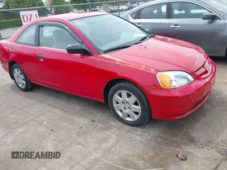 2001 Honda Civic LX with VIN 1HGEM22571L036025, listed as a IAAI auction lot 42106487 with 120,500 mi miles and . Bid and sale history available at carsss.com. Image 1.