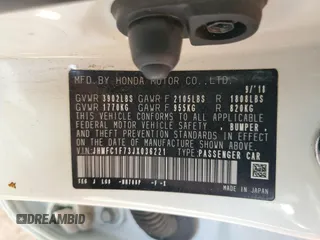 2018 Honda Civic EX-L z VIN JHMFC1F73JX036221, wystawiony jako Copart lot #55457815 z przebiegiem 81 368 mil mil oraz Szkoda całkowita • Salvage title. Historia ofert i sprzedaży dostępna na DreamBid. Obrazek 12.