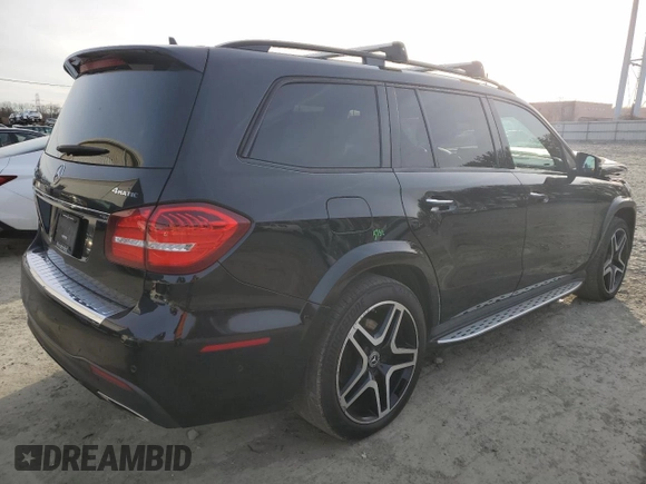 2017 Mercedes-Benz GLS 550 with VIN 4JGDF7DE6HA950752, listed as a Copart auction lot 45538075 with 115,924 mi miles and Salvage title. Bid and sale history available at DreamBid. Image 3.