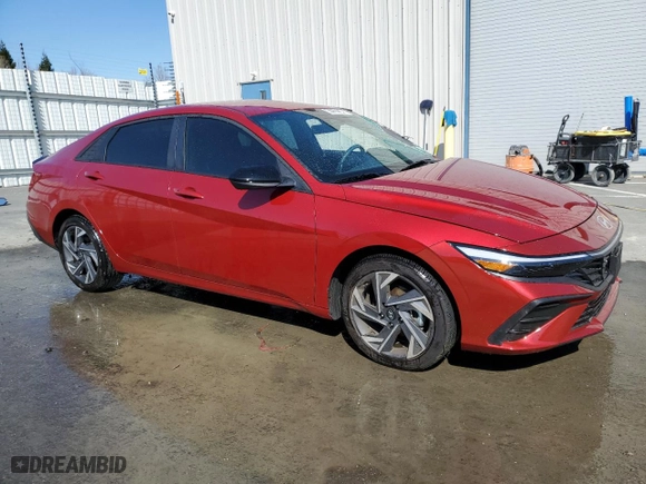 2025 Hyundai Elantra SEL Sport with VIN KMHLM4DG3SU874057, listed as a Copart auction lot 47537345 with 5,008 mi miles and Clean Title. Bid and sale history available at carsss.com. Image 4.