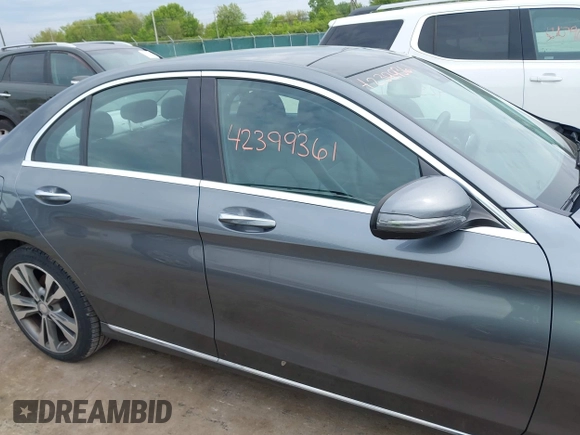 2017 Mercedes-Benz C 300 with VIN 55SWF4KB1HU187792, listed as a IAAI auction lot 42399361 with 78,602 mi miles and . Bid and sale history available at DreamBid. Image 13.