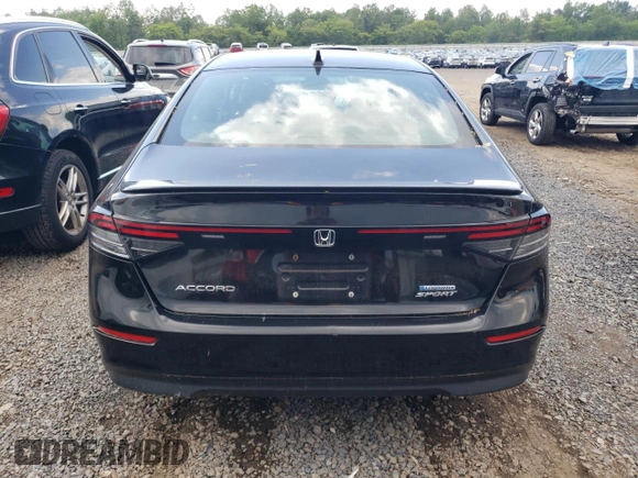 2023 Honda Accord Sport с VIN 1HGCY2F55PA008296, выставлен на аукционе Copart как лот 58378955 с пробегом 73 461 миль миль и Списание • Salvage title. История ставок и продаж доступна на DreamBid. Изображение 6.