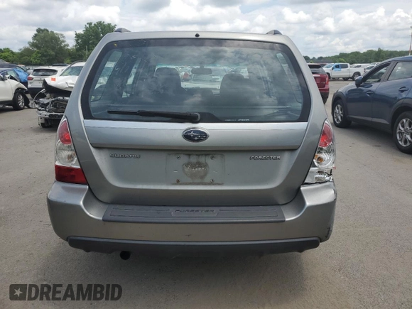 2007 Subaru Forester X with VIN JF1SG636X7H736565, listed as a Copart auction lot 57858994 with 183,818 mi miles and Salvage Title. Bid and sale history available at carsss.com. Image 6.