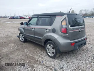 2011 Kia Soul + with VIN KNDJT2A24B7196798, listed as a IAAI auction lot 42016389 with 153,829 mi miles. Bid and sale history available at carsss.com. Image 3.