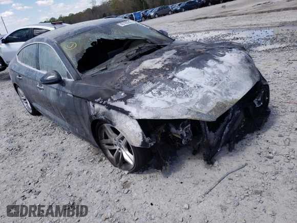 2019 Audi A5 Sportback Premium Plus with VIN WAUBNCF52KA051296, listed as a Copart auction lot 40186242 with 0 mi miles. Bid and sale history available at carsss.com. Image 1.