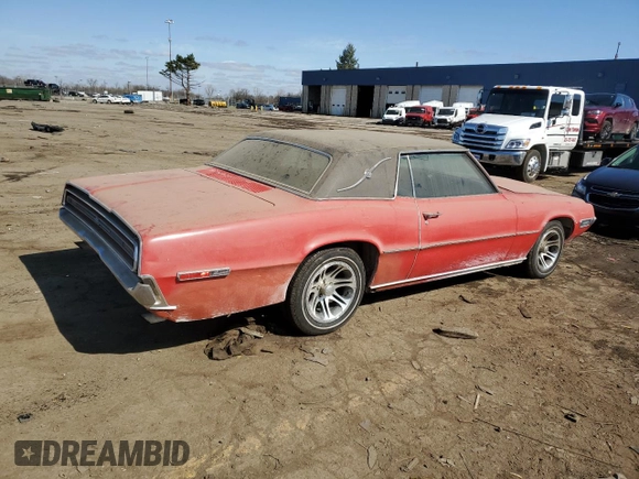 1968 Ford Thunderbird with VIN 8J84N172708, listed as a Copart auction lot 51479915 with 87,770 mi miles and Clean Title. Bid and sale history available at DreamBid. Image 3.