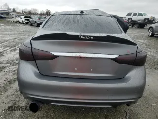 2020 Infiniti Q50 Red Sport 400 with VIN JN1FV7APXLM630723, listed as a Copart auction lot 86551714 with 45,596 mi miles and Salvage Title. Bid and sale history available at carsss.com. Image 6.