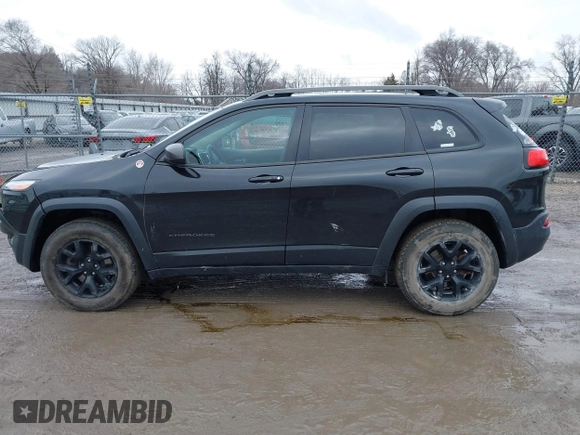 2016 Jeep Cherokee Trailhawk with VIN 1C4PJMBS6GW113069, listed as a IAAI auction lot 41757725 with 125,029 mi miles. Bid and sale history available at carsss.com. Image 15.