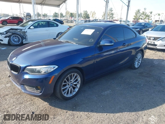 2015 BMW 2 Series 228i xDrive with VIN WBA1F7C5XFV367287, listed as a IAAI auction lot 40802463 with 113,427 mi miles and . Bid and sale history available at carsss.com. Image 17.