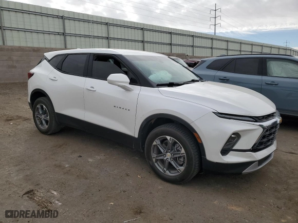 2023 Chevrolet Blazer LT with VIN 3GNKBHR41PS113764, listed as a Copart auction lot 46490385 with 0 mi miles and Salvage Title. Bid and sale history available at carsss.com. Image 4.